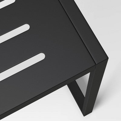 Henning 4 Person Rectangle Patio Dining Table - Black - Project 62™