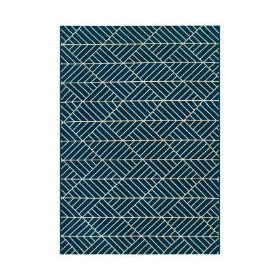 Zig Zag Geo Outdoor Rug Teal - Project 62™