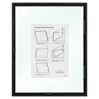 8" X 10" Float Thin Gallery Frame Black - Project 62™