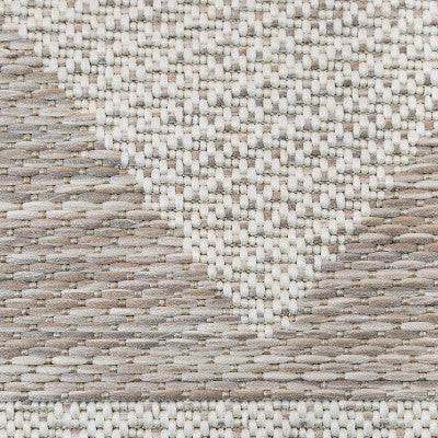 7' X 10' Triangle Ombre Outdoor Rug Beige - Project 62™