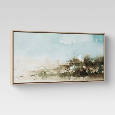 47" X 24" Watercolor Landscape Framed Canvas - Project 62™