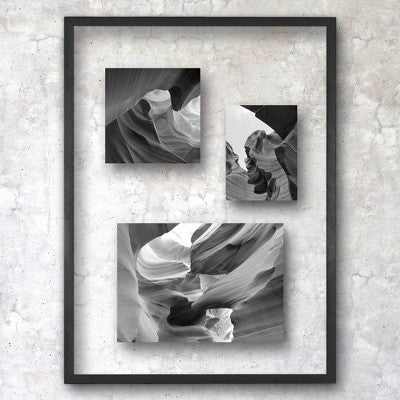  15.5" X 11.5" Float Thin Metal Gallery Frame Black - Project 62™