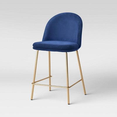  Nils Brass Base Counter Height Barstool - Project 62™