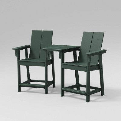  Moore 3pc POLYWOOD Patio Counter Chair Set With Connecting Table - Project 62™ 