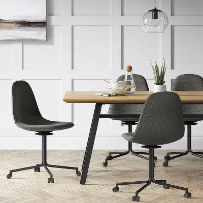  Copley Swivel Office Chair With Casters Dark Gray - Project 62™