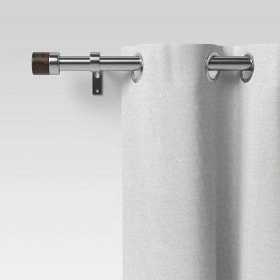 Walnut Wood Cap Curtain Rod - Project 62™