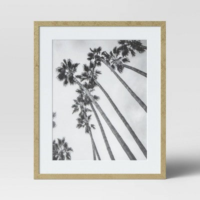  10.4" X 12.4" Matted To 8" X 10" Thin Metal Tabletop Frame Brass - Project 62™