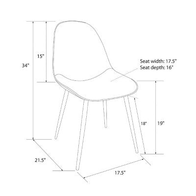  2pc Copley Upholstered Dining Chairs - Project 62™