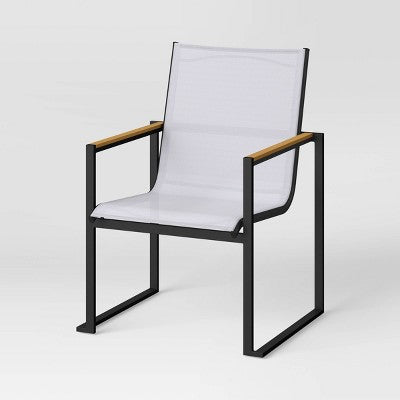  2pc Henning Outdoor Patio Dining Chairs Arm Chairs Gray - Project 62™