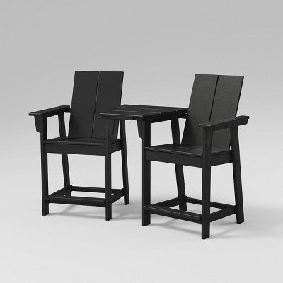  Moore 3pc POLYWOOD Patio Counter Chair Set With Connecting Table - Project 62™ 