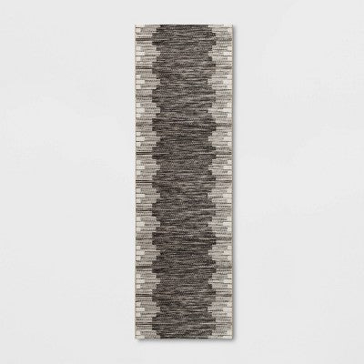  Graphic Steps Outdoor Rug Black - Project 62™