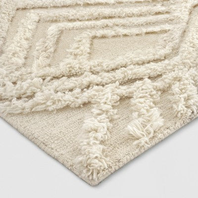  7'x10' Moroccan Shag Tufted Area Rug Cream - Project 62™