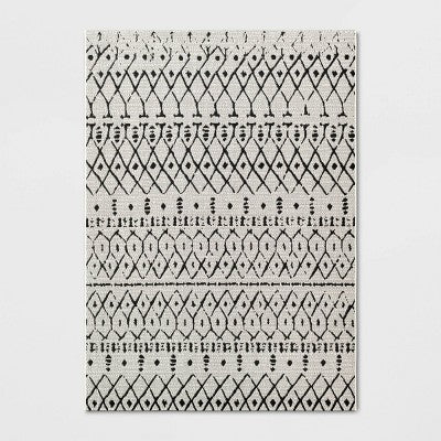  Grace Geometric Indoor/Outdoor Rug Black/White - Project 62™