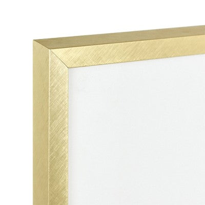  12.9" X 12.9" Matted To 4" X 6" Thin Metal Gallery Frame Brass - Project 62™
