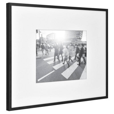  Thin Gallery Matted Photo Frame Black - Project 62™