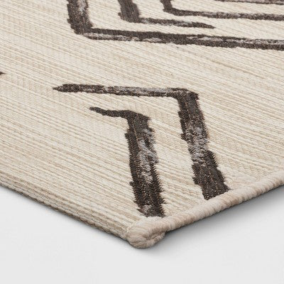  7' X 10' Peaks Outdoor Rug Gray/Cream - Project 62™