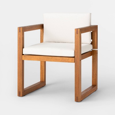  Kaufmann 2pk Wood Patio Arm Chairs - Natural - Project 62™