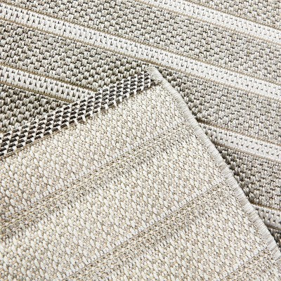  5' X 7' Uniform Stripe Outdoor Rug Cream - Project 62™