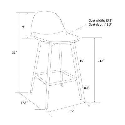  Copley Upholstered Counter Height Barstool - Project 62™