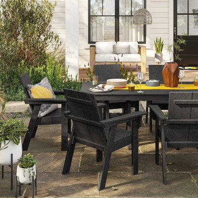  Moore POLYWOOD 35" X 70" Farmhouse Rectangle Patio Dining Table - Project 62™