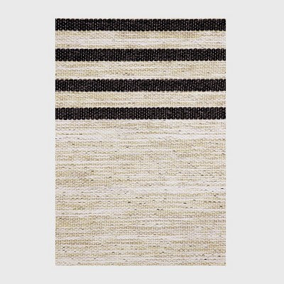  7' X 10' Outdoor Rug Multitier Bars Gray/Cream - Project 62™