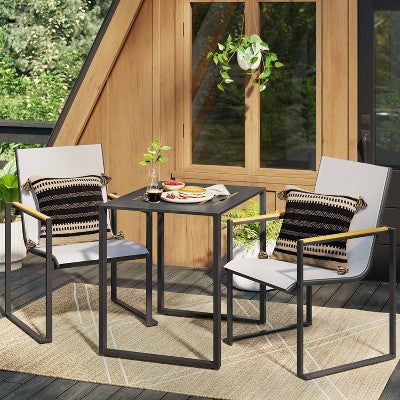  Henning 3pc Patio Bistro Set - Off-White - Project 62™