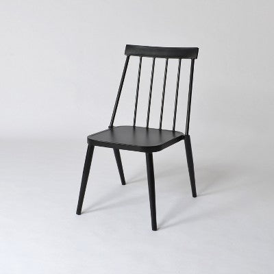  4pc Windsor Outdoor Patio Dining Chairs Stacking Chairs Black - Project 62™