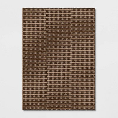  Shifted Geo Stripe Outdoor Rug Tan - Project 62™