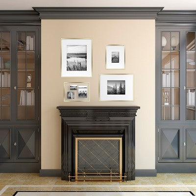  15.6" X 11.5" Float Thin Metal Gallery Frame Brass - Project 62™
