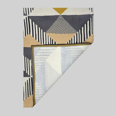  7' X 10' Austin Tile Outdoor Rug Gray/Yellow - Project 62™