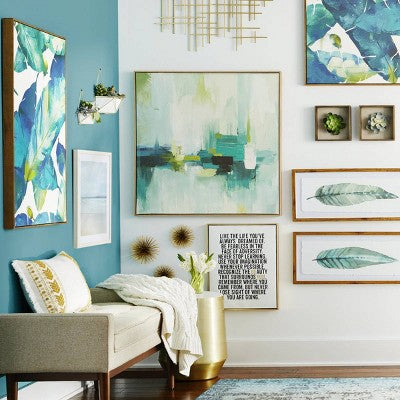  36"x30" Mid-Century Metal Wall Décor Gold - Project 62™
