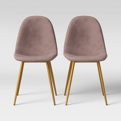  Copley Velvet Dining Chair With Brass Leg - Project 62