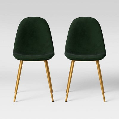  Copley Velvet Dining Chair With Brass Leg - Project 62