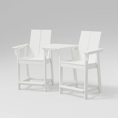  Moore 3pc POLYWOOD Patio Counter Chair Set With Connecting Table - Project 62™ 