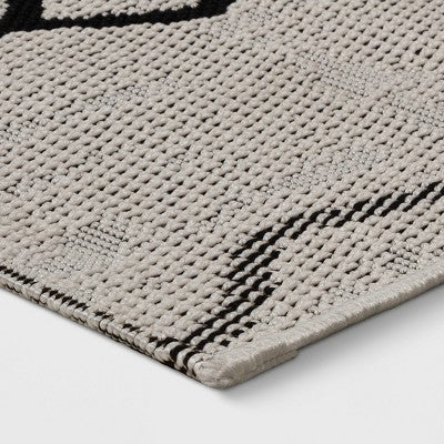  Grace Sketch Diamond Indoor/Outdoor Rug - Black/White - Project 62™