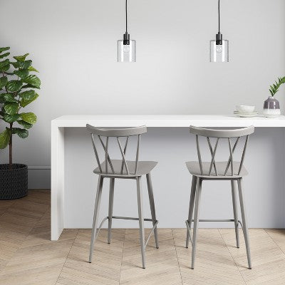  Becket Metal X Back Counter Height Barstool - Project 62™