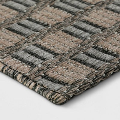  5' X 7' Geometric Outdoor Rug Gray - Project 62™