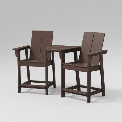  Moore 3pc POLYWOOD Patio Counter Chair Set With Connecting Table - Project 62™ 