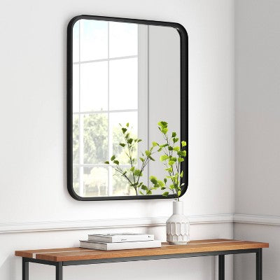  24" X 30" Rectangular Decorative Wall Mirror With Rounded Corners - Project 62™