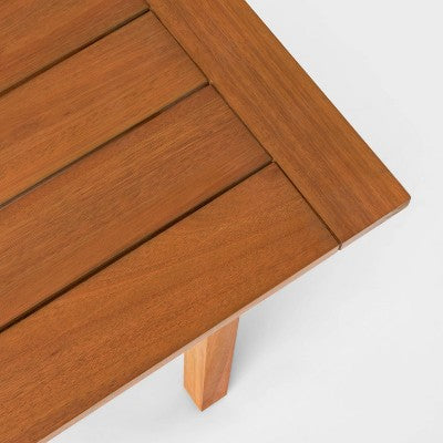  Kaufmann Wood Rectangle Patio Dining Table, Outdoor Furniture - Natural - Project 62™