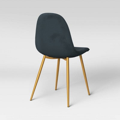  Copley Velvet Dining Chair With Brass Leg - Project 62