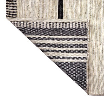  7' X 10' Outdoor Rug Multitier Bars Gray/Cream - Project 62™