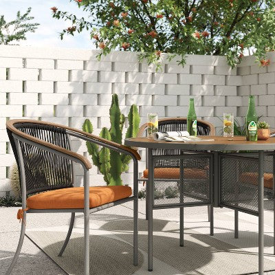  Grace Geo Circle Indoor/Outdoor Rug - Tan - Project 62™