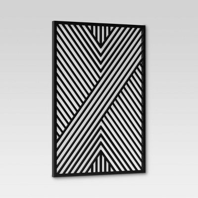  Geometric MDF Wood Wall Panel Black - Project 62™