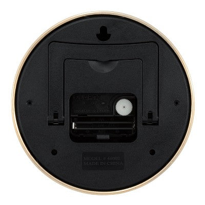  6" Round Wall Clock White/Brass - Project 62™