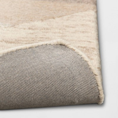  Fairwood Hand Tufted Wool Color Block Area Rug Natural - Project 62™