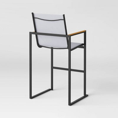  Henning 2pk Bar Height Patio Chairs - White - Project 62™