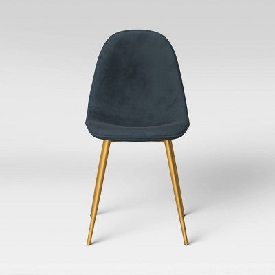  Copley Velvet Dining Chair With Brass Leg - Project 62