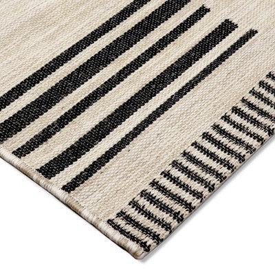  7' X 10' Outdoor Rug Multitier Bars Gray/Cream - Project 62™