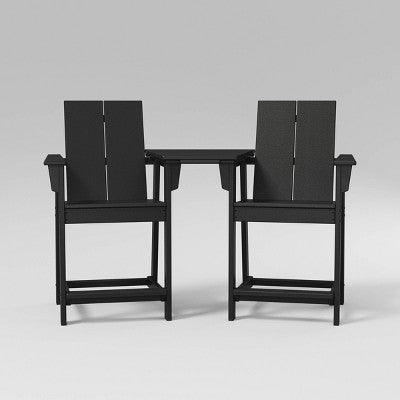  Moore 3pc POLYWOOD Patio Counter Chair Set With Connecting Table - Project 62™ 